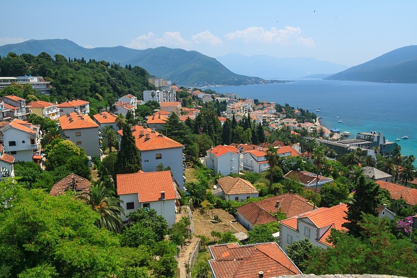Widok z twierdzy w Herceg Novi.